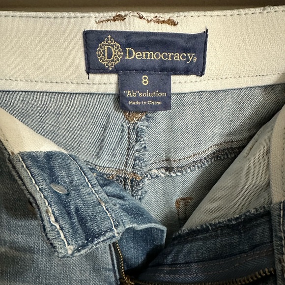 Democracy “Ab”solution Girlfriend Mid-Rise Jeans with Curve Equality, Size 8 - Picture 12 of 14